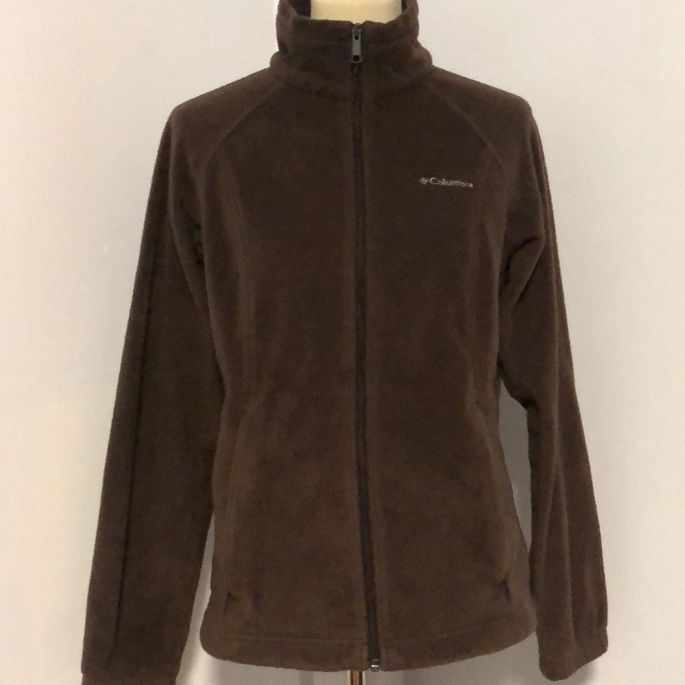 Columbia Brown Zip Up Sweater